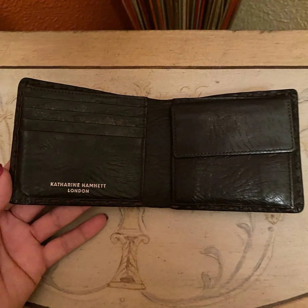 Katharine Hamnett - VINTAGE - GUC - Dark Brown Leather Wallet